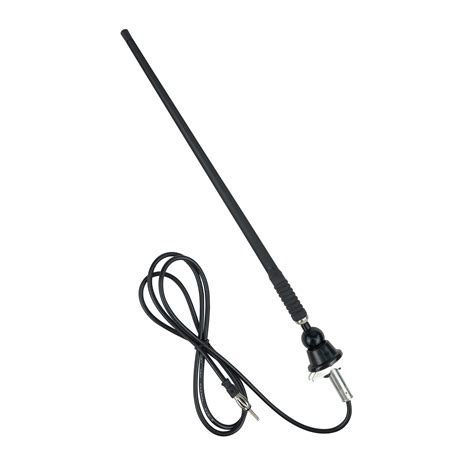 Dual Universal Rubber Mast Amfm Antenna Black West Marine