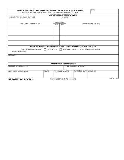 Da Form 1687 Fill Out Sign Online And Download Fillable Pdf