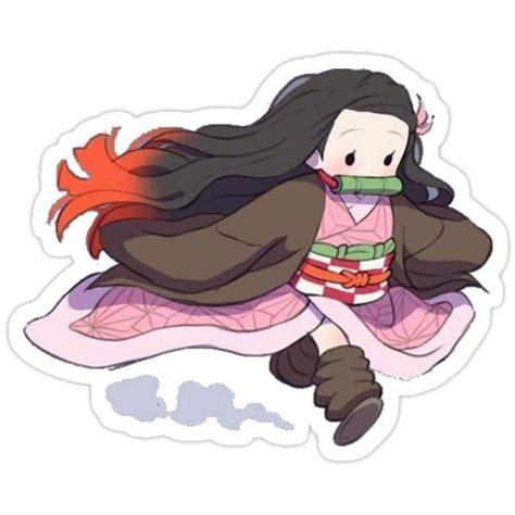 Tiny Nezuko Sticker By Yivel In 2021 Anime Stickers Anime