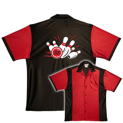 Lucky Lanes On Retro Bowling Shirts