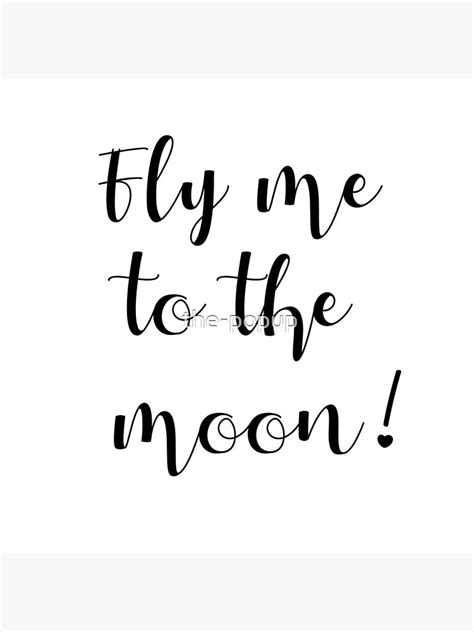 Fly Me To The Moon Poster By The Popup Redbubble
