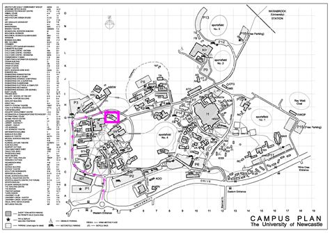 University Of Newcastle Map Callaghan Campus