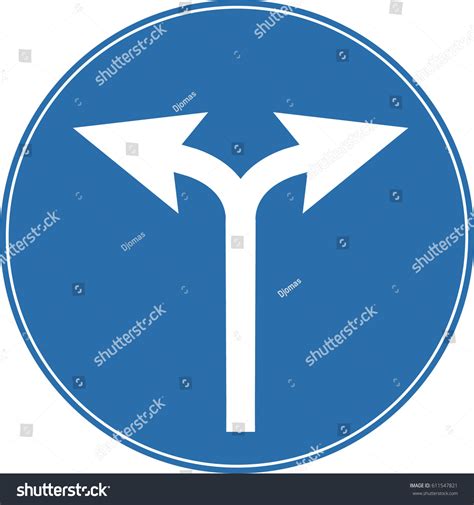 Road Sign Stock Vector Royalty Free 611547821