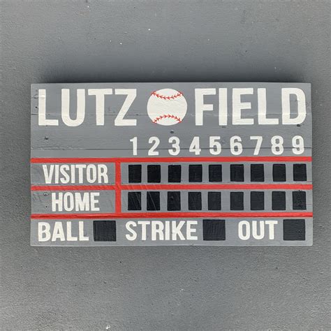 Custom Baseball Scoreboard Baseball Scoreboard Wooden Pallet Signs
