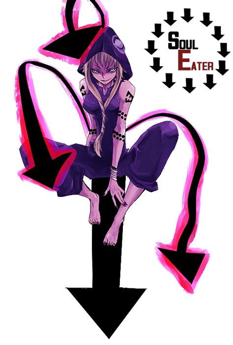 Medusa Gorgon Soul Eater 00s 1girl Arrow Symbol Barefoot Blonde