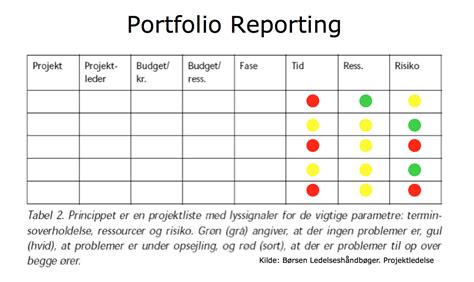 Portfolio Management Reporting Templates