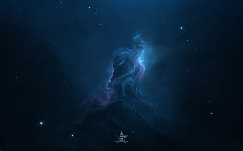 Download Wallpapers 4k Atlantis Nebula Art Galaxy Nebula Sci Fi