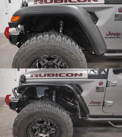 Metalcloak Fender Install And Comparison Pics Jeep Gladiator Jt