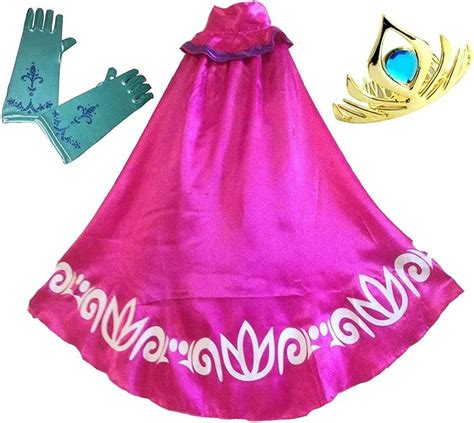 Bluefield Swaroser Elsa Coronation Costume Girls Long Cape Cloak With