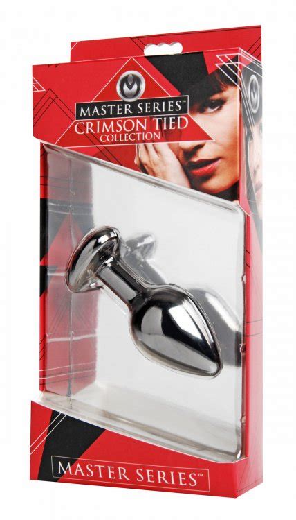 crimson tied scarlet heart jewel anal plug red butt master series ae392 free discreet usa
