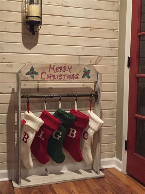 Diy Wooden Stocking Holders Picture Ideas