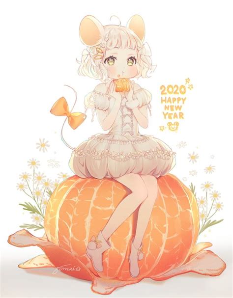 Mandarin Mouse Anime Art Girl Cute Art Anime Chibi