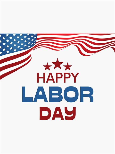 Happy Labor Day New York Happy Labor Day Labor Day 2023 Sticker