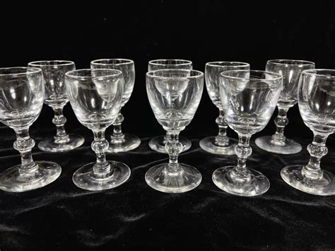 Ten Steuben Glass Cordial Glasses Stemware 3 1 2 6268
