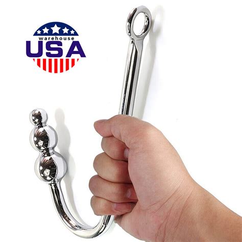 Stainless Steel Anal Hook 3 Ball Anal Ass Cleek Hook Rope Adult Metal Cleek Ebay