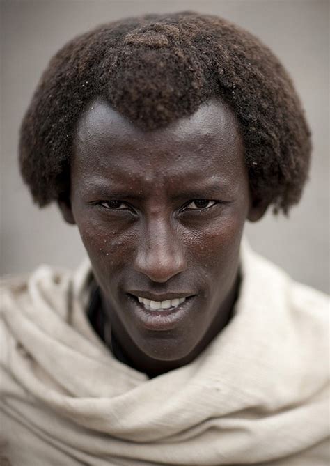 Karrayyu Man With Traditional Haircut Ethiopia Oromo People African