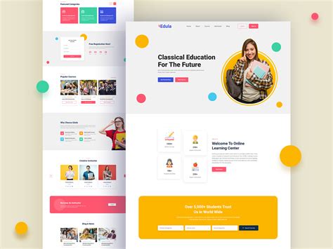 Online Education Learning Landing Page Uplabs