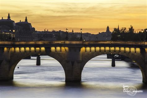 Sfondi Ponte Tramonto Parigi Leggero Cielo Arancia Pont Neuf