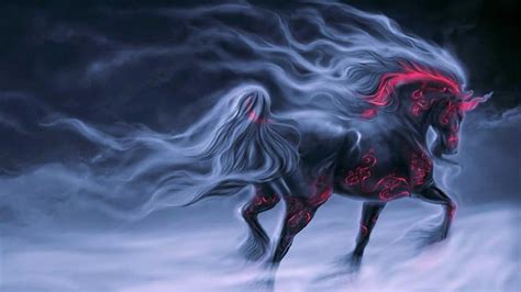 Black Unicorn Horse Wallpaper Hd Download