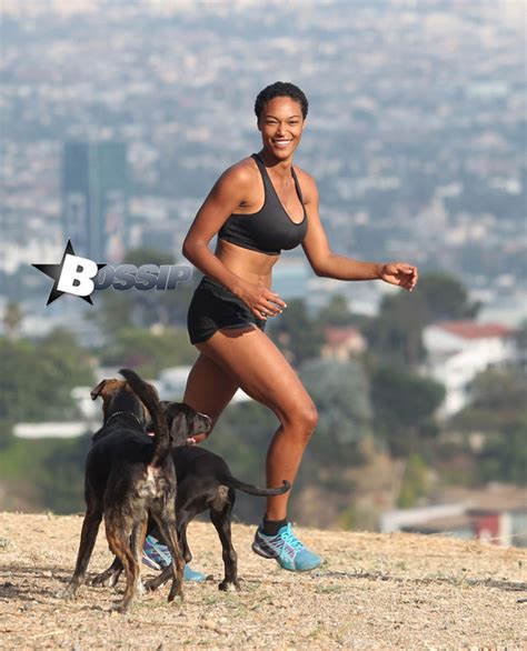 Montana Fishburne Hikes The Hollywood Hills With Her Dogs
