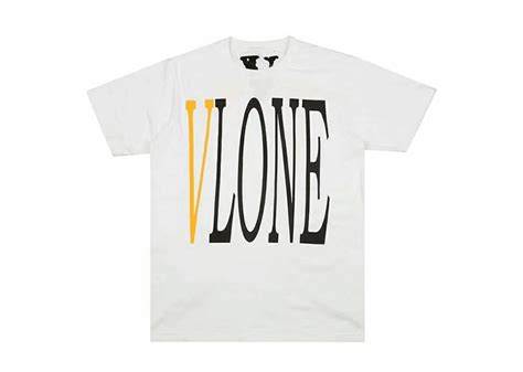 Buy Vlone Og Logo Yellow V Tee White Online In Australia Kickstw