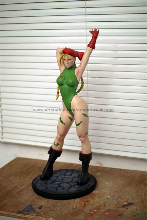 Cammy Street Fighter Fan Art Statue 3d Printable 3d Model 3d Printable