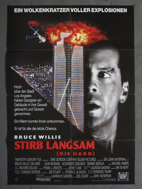 DIE HARD (1988) Original German Movie Poster For Sale
