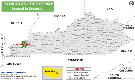Livingston County Map Kentucky