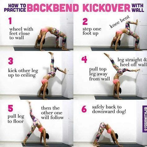 How To Practice Backbend Kickover Using Wall For Advanced Yoga Poses
