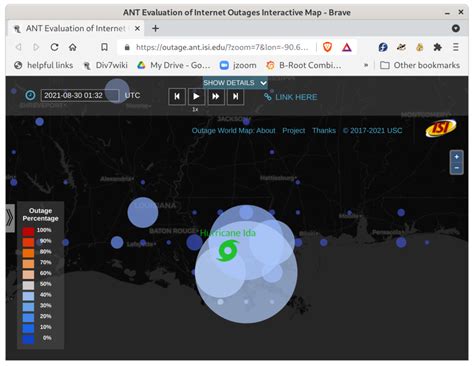 Network Outages In Louisiana With Hurricane Ida Ant Research News