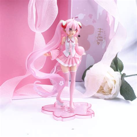 U7e2e Pvc Mengumpulkan Hadiah Model Anime Sakura Pink Mainan Action