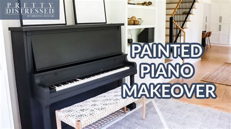 How To Paint A Piano Paint Furniture Matte Black Youtube