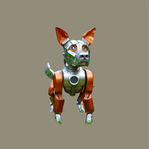 Cyborg Dog Digital Art By Raik Kroeber Fine Art America