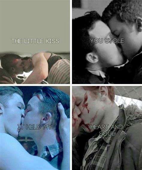 Only 4 Gallavich Kisses Ian And Mickey Hold My Heart Heart Soul Kiss
