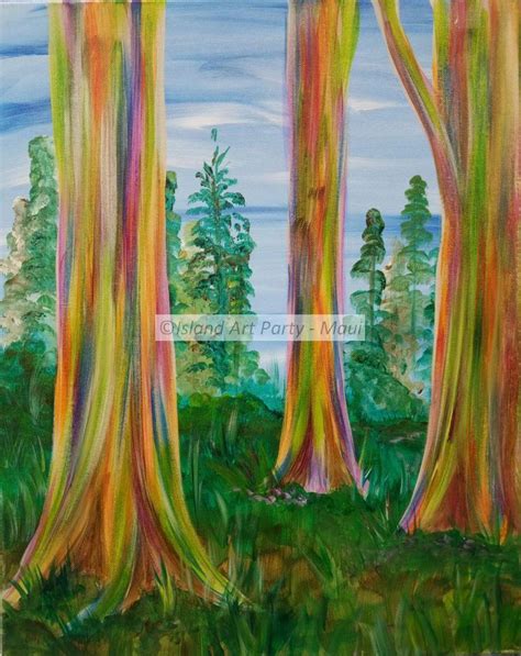 Paint Mauis Most Iconic Tree With Us Its ‘rainbow Eucalyptus