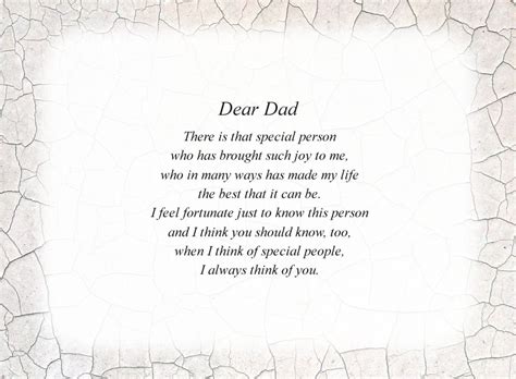 Dear Dad Free Father Poems