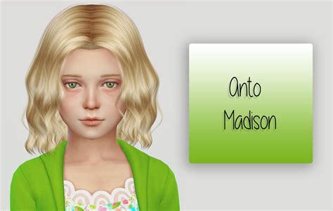Simiracle Anto S Madison Hairstyle Retextured Sims 4 Hairs