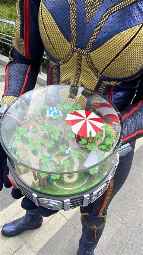 Ant Man And The Wasp Carry Shrunken A Bugs Land Prop Around Avengers