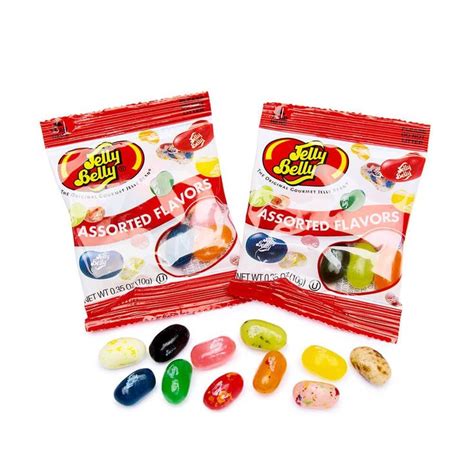 Jelly Belly Assorted Flavors Jelly Beans Mini Packets 80 Piece Box