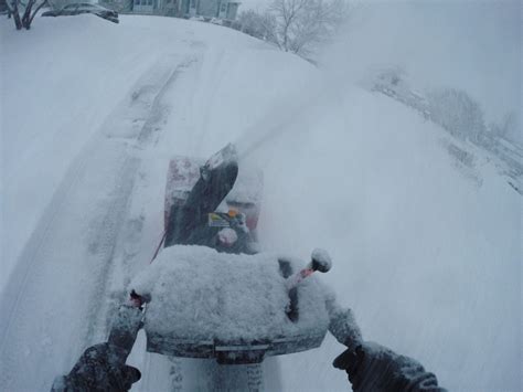 Extreme Snow Blowing Gopro