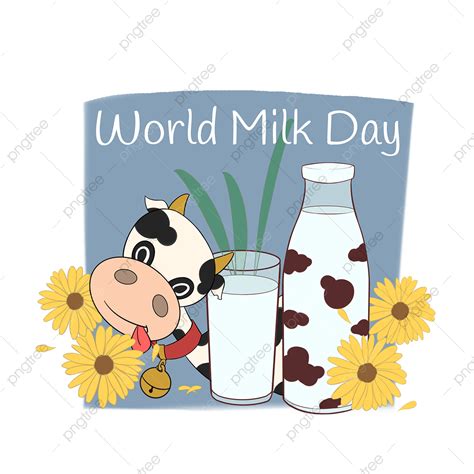 World Milk Day Png Picture Cute Cow World Milk Day Milk Food Liquid