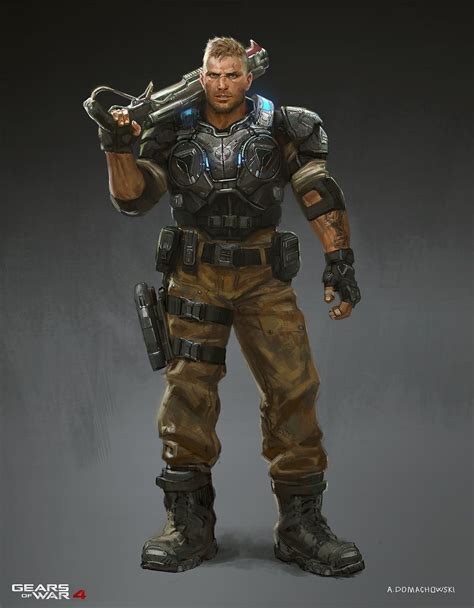 Artstation Gears Of War 4 Characters Andrew Domachowski Gears Of