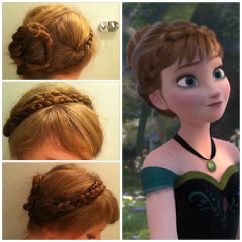 Anna coronation style w/ no extra hair piece. Anna Hairstyle Coronation | Hair styles | Pinterest | Hair ...