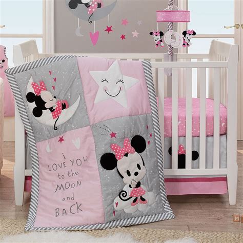 Minnie Mouse Crib Bedding Set By Lambs And Ivy Baby Nursery Decor