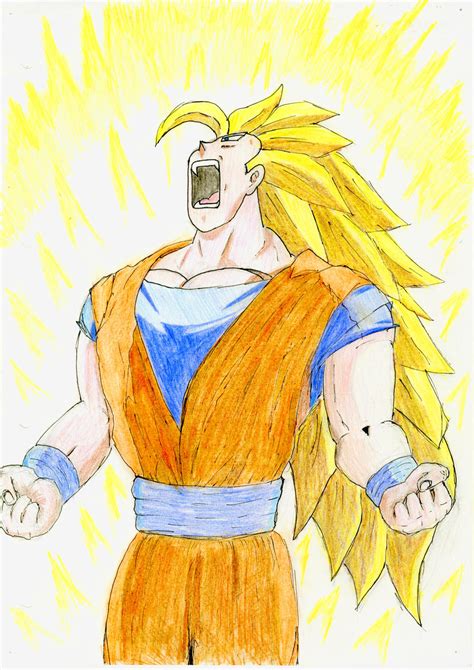 Goku Super Saiyan 3 By Draw Over On Deviantart
