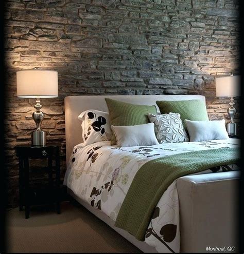 Stone Wall Bedroom Stone Accent Wall Bedroom Magnificent Bedspreads