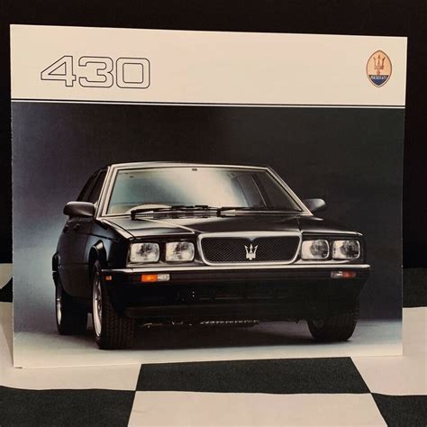 MASERATI BITURBO V SALES BROCHURE PROSPEKT ENGLISH OFFICINE A MASERATI EBay Car