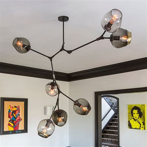 Loft Industrial Chandeliers Globe Glass Lights Modern Minimalist Design