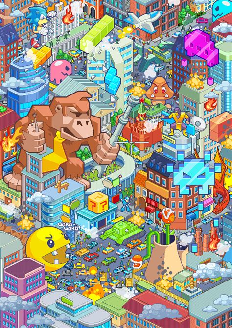Retro Game Pixel Art Wallpaper Game Wallpaper