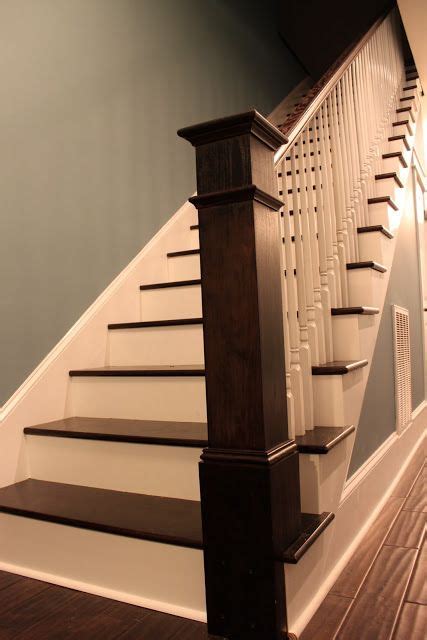 Shabby chic is now also a stair railing ideas. Once Upon a Farmhouse: Finished Staircase! | Staircase design, Stair remodel, Staircase remodel